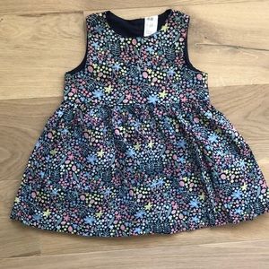 Floral Sleeveless Full Skirt Dress